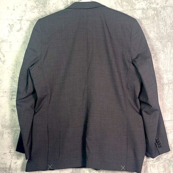 New Lands End Men’s Gray Wool Blend Medium Weight Blazer Size 44 Reg - Picture 10 of 10